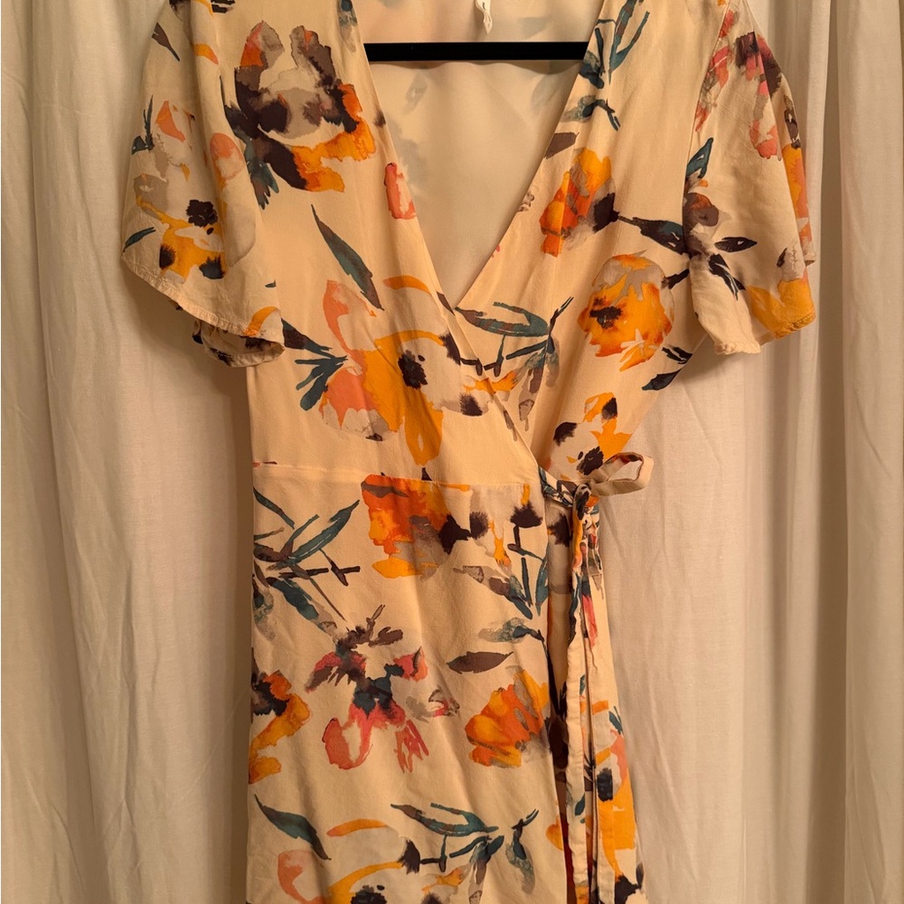 Floral Wrap Dress